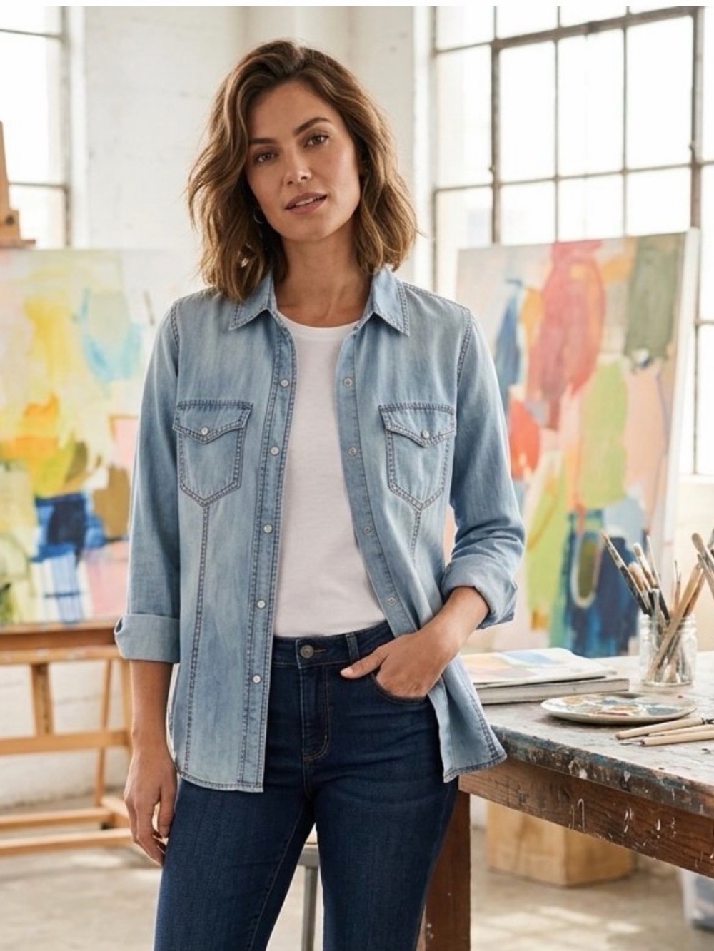 Trouble soft denium top